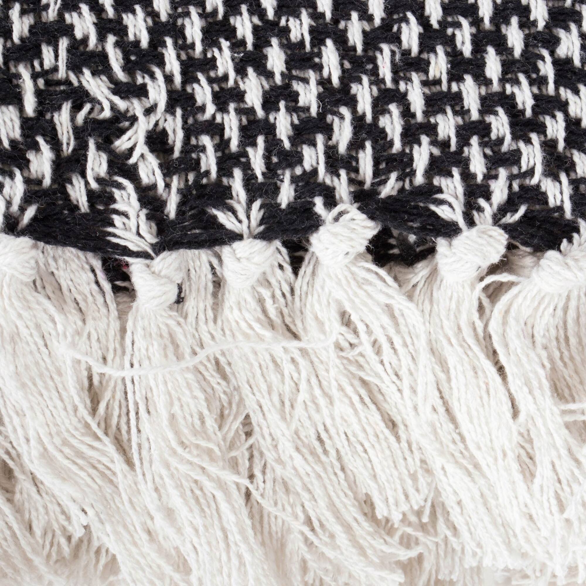 DII® Black Woven Throw